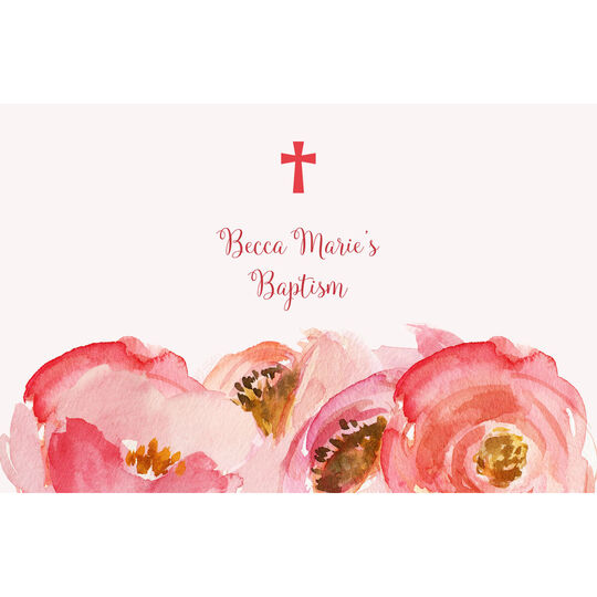 Pink Rose and Cross Placemats